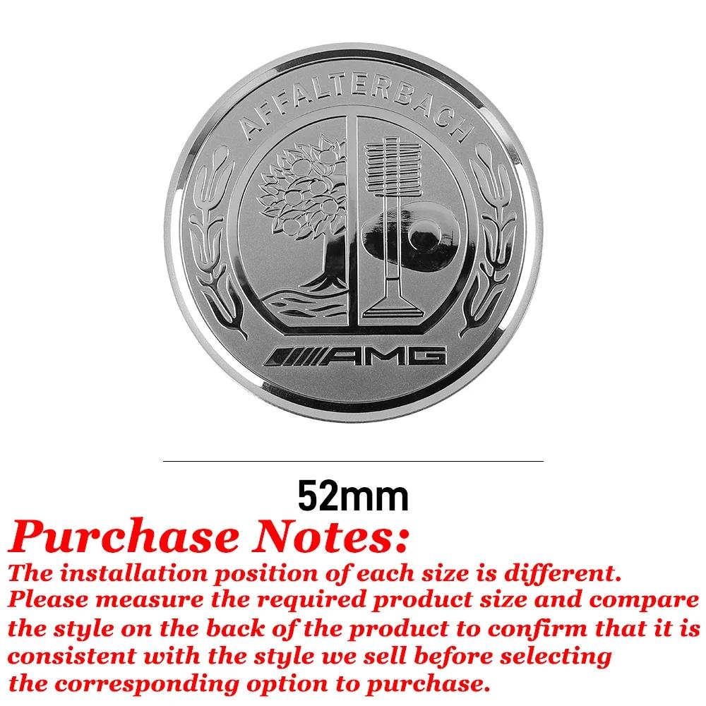 For Mercedes Benz Car Start Button Decoration Sticker Steering Wheel Logo Decal For Mercedes Benz AFFALTERBACH AMG Badge Auto In
