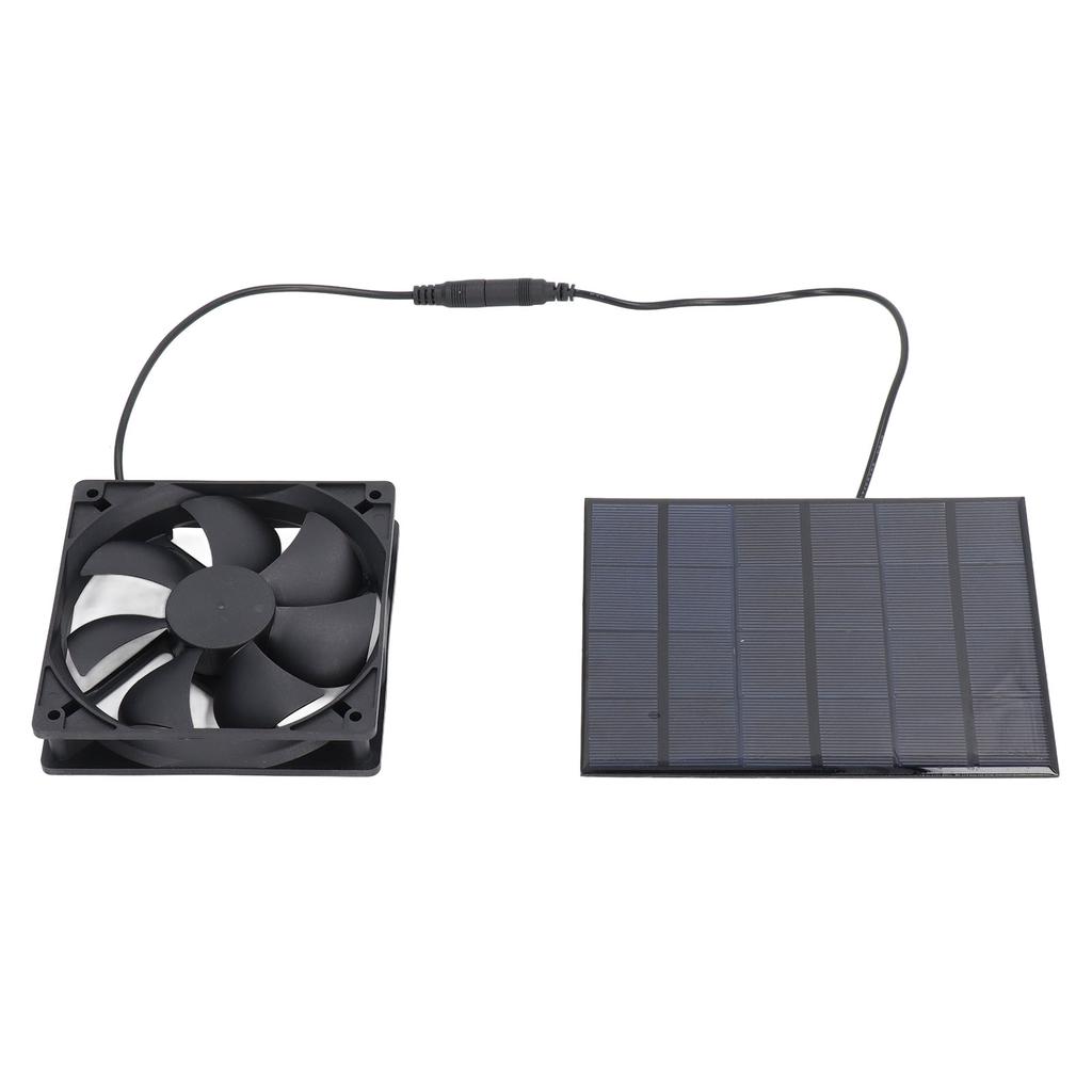 Портативный вентилятор на солнечной панели 3,5 Вт 6 В, солнечный вытяжной вентилятор для курятников, собачьих будок, домиков для домашних животных, для кемпинга на открытом воздухе