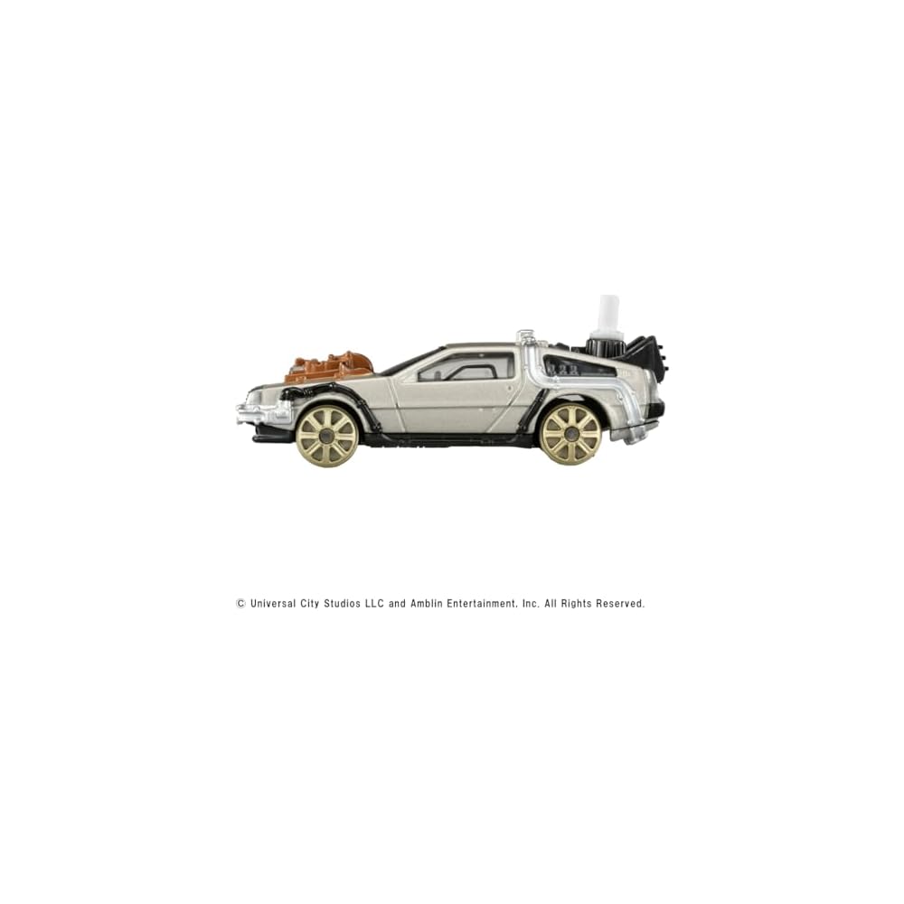 Takara Tomy Tomica Premium Unlimited Back to the Future Time Machine Mini Car Toy for Ages 6 and Up
