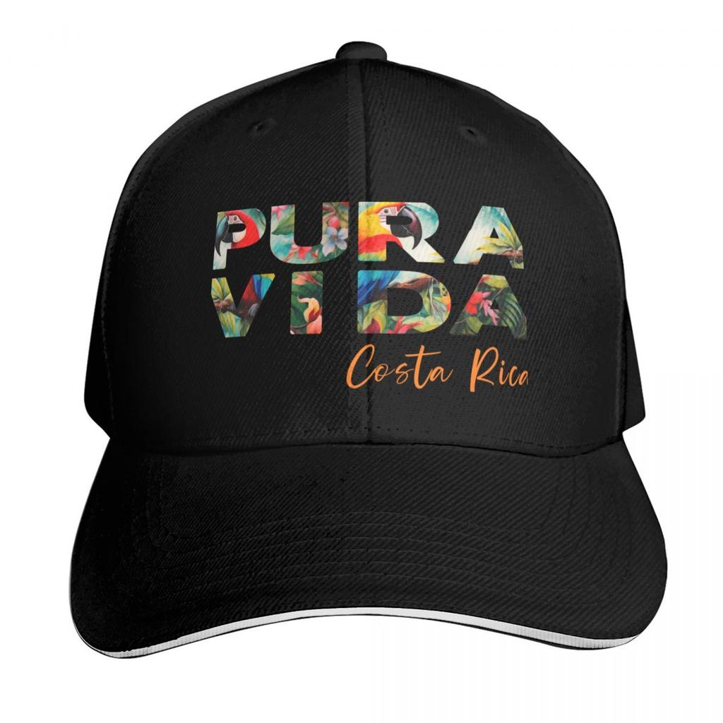 Pura Vida Costa Rica Saying Baseball Cap Curved Brim Classic Fit Low Profile Unstructured Unisex For Men Women