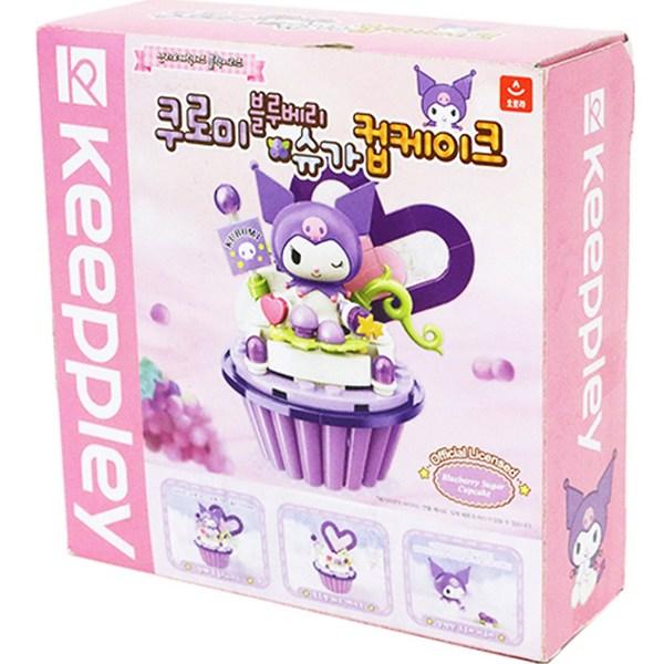 Sanrio Block Kuromi Blueberry Sugar Cupcakes, 1 набор популярных корейских игрушек