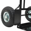 Extendable Hand Truck Black and Red 57 x 46 x 113 cm Steel