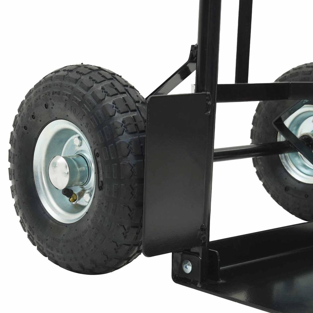 Extendable Hand Truck Black and Red 57 x 46 x 113 cm Steel