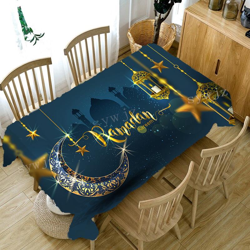 Ид мусульманский фестиваль украшения скатерть аксессуары для дома и кухни ресторан вечерние Рамадан стол пятностойкая скатерть