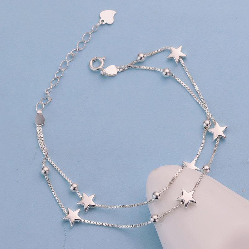925 Sterling Silver Bracelet with Genuine Pearls and Elegant Knots Design Luxury Beaded Charm Party Jewelry for Women