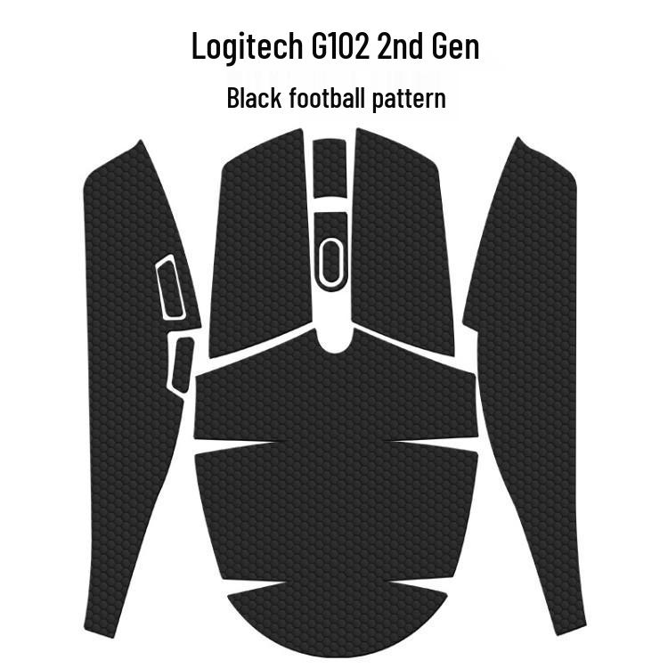 Антискользящие влагопоглощающие наклейки на ножки для мыши Logitech G304/G102 (полностью закрывающие)