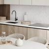 Self-Adhesive Vinyl Wall Covering with Graphics for Kitchen 100x50 cm 3D Herringbone Pattern