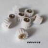 1M 15Teeth POM Nylon Spur Gear 17mm OD Boss Hub Copper Bushing Wear-Resistant Plastic Gear for DIY RC Motor Transmission Parts