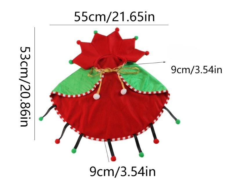 1 шт. Рождественский милый теплый плюшевый костюм для питомца для кошки собаки праздничная атмосфера украшение праздничная одежда для питомца украшение для питомца