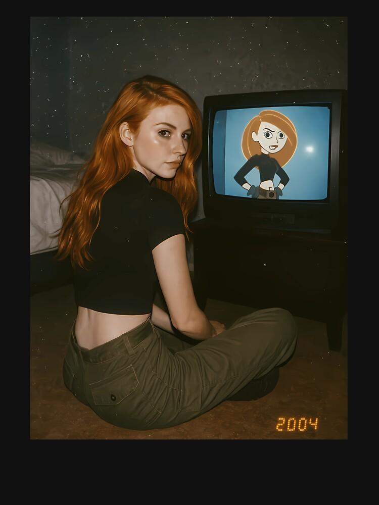 Kim Possible Kim Possible Watching Herself 2000S Analog Aesthetic Classic T-Shirt