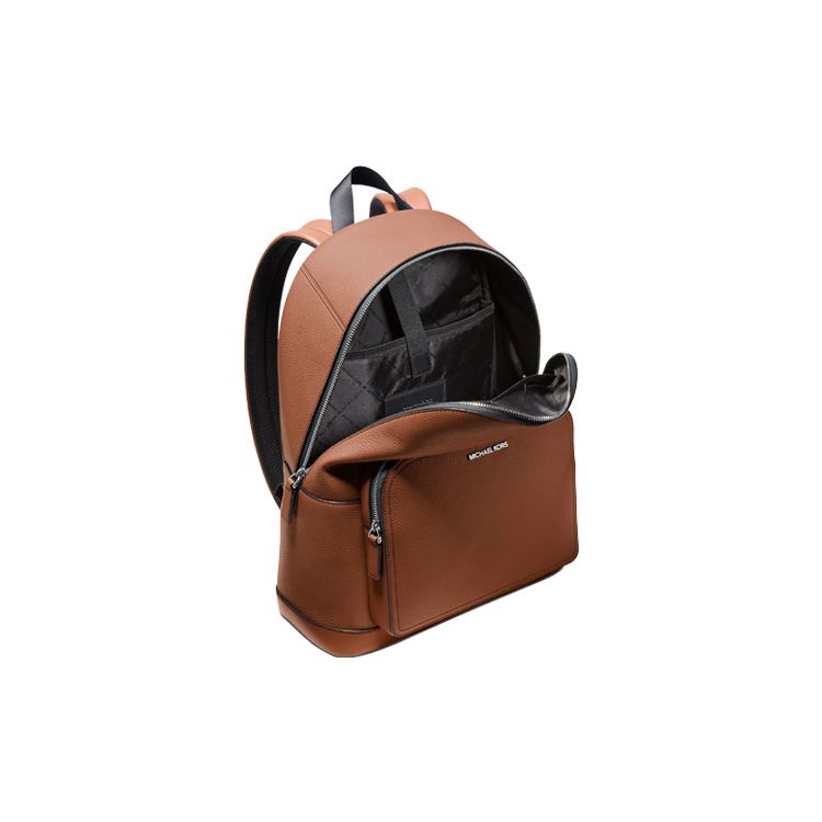 Michael Kors MK Cooper Дорожный Коммьютерный Кожаный Рюкзак Средний Мужской Рюкзак Коричневый 37S4LPCB8L-230