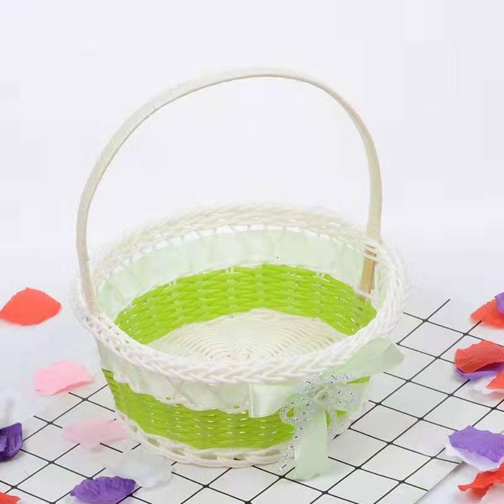 Большой контейнер для хранения фруктов Ручная работа Бамбуковая корзина для цветов Новая корзина для хранения