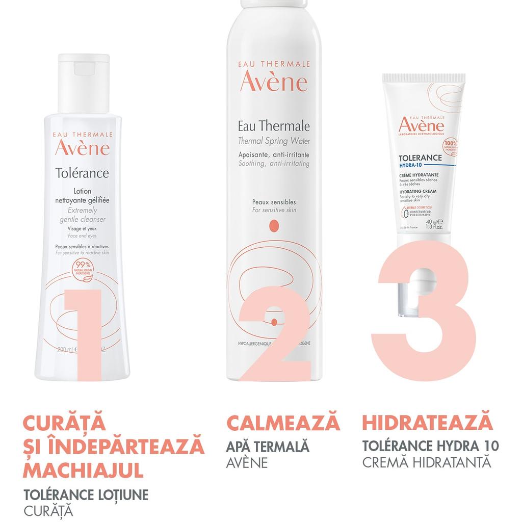 Avene Tolerance Hydra-10 Hydrating Cream, 40 ml, Soothing & Repairing, For Sensitive Skin, Long-Lasting Moisturizer