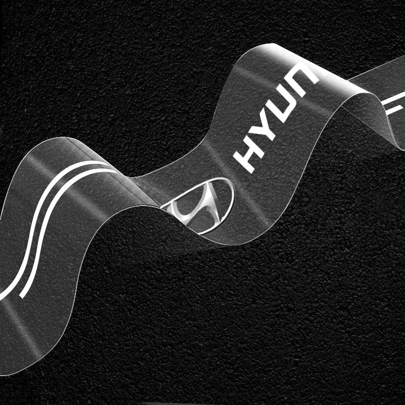 1 шт. Прозрачная защитная наклейка на значок багажника автомобиля, автомобильные аксессуары для Hyundai I30 Tucson Veloster Kona I10 I35 Elantra Santa Fe Decor