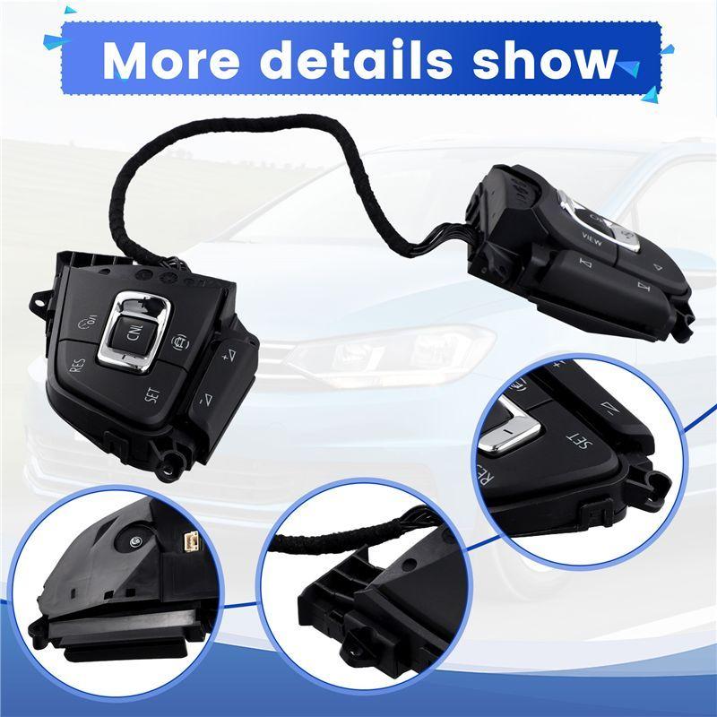 Multi-Function Steering Wheel Volume Control Switch Buttons For VW Tiguan Touran 5NA959442A