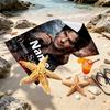 Custom Name Personalized Damon Salvatore Print Beach Towel, for Trip Camping Beach Party Home Decor, Birthday Gift for Family & Friends
