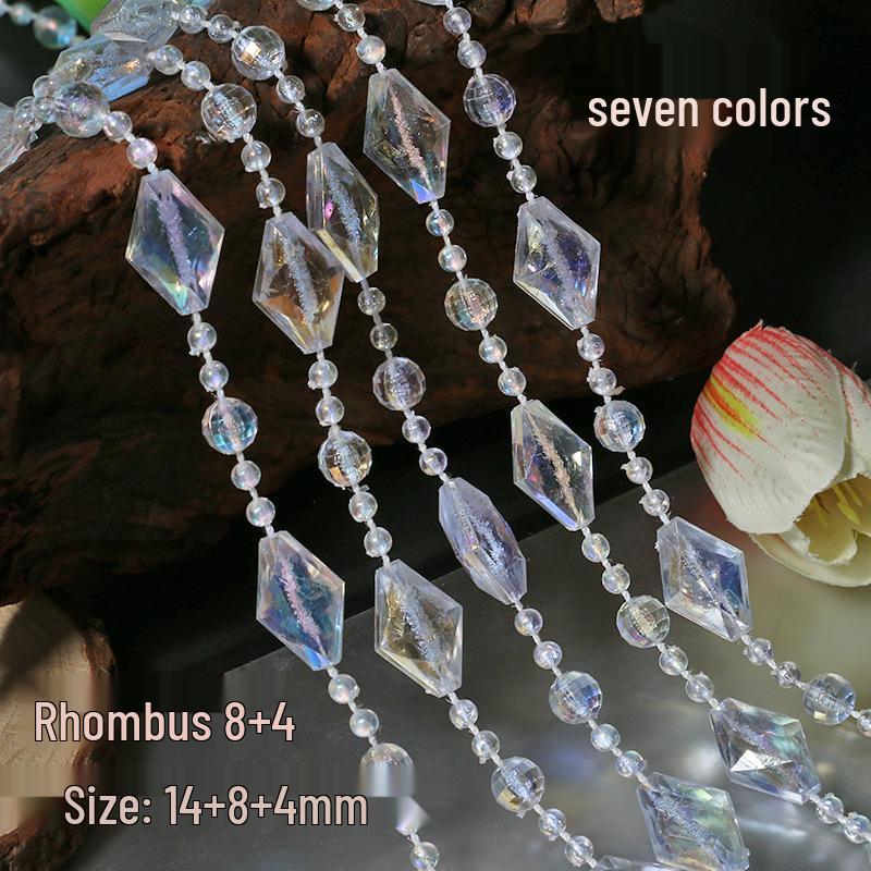 Хрустальная шторка из бусин для двери и декор свадебной дорожки с акриловой нитью