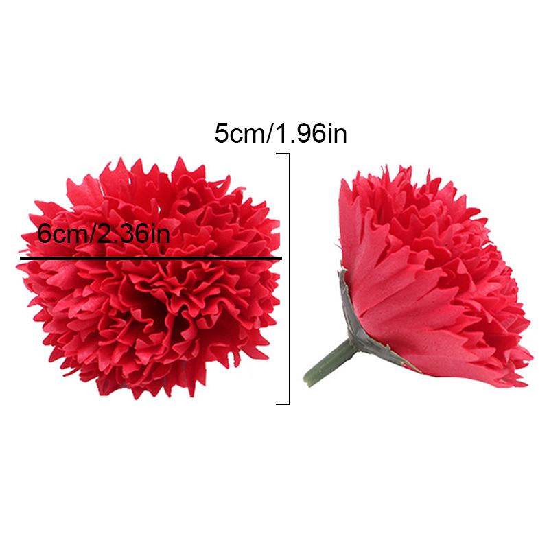 10 шт. мыльные цветы имитация головок гвоздик вечный букет цветов искусственный подарок на День благодарения материал для поделок на День матери