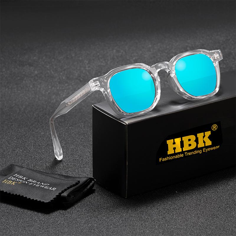 HBK Модные Ретро Мужские Солнцезащитные Очки Классическая Квадратная Рамка Дизайн Солнечные Очки Женские Для Улицы Путешествий Вечеринки Фестиваля Подарок