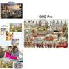 Пазл для взрослых 1000 деталей Бумажный материал Домашний декор Дружеское занятие Уникальный подарок Вдохновение для обучения