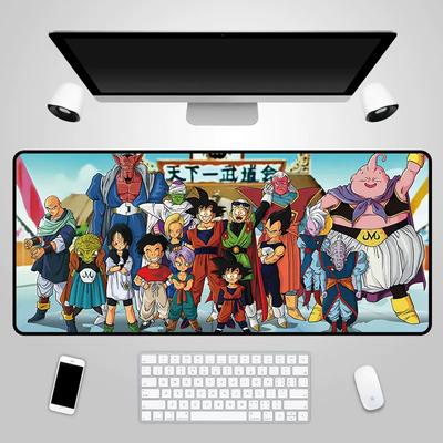 Коврик для мыши Dragon Ball Сон Гоку Вегета Игра Киберспорт Офис Анимация Большой размер Водонепроницаемый Нескользящий Настольный коврик Детский стол Декоративная скатерть