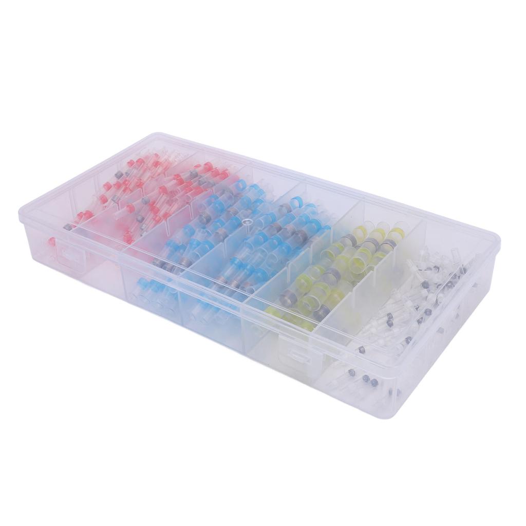 Термоусадочные паяные обжимные клеммы для проводов, комплект, водонепроницаемые, паяльные термоусадочные соединители для