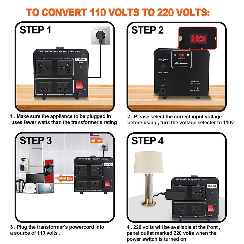 500 Вт/800 Вт/1000 Вт Бытовой Маломощный Трансформатор Портативный Преобразователь Напряжения Питания Передаточный Конвертер