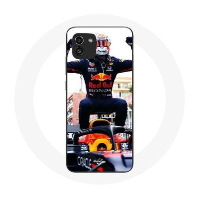 Coque Samsung Galaxy A03 Formule 1 Max Verstappen Pilote Automobile F1 Noir Rouge Et Jaune