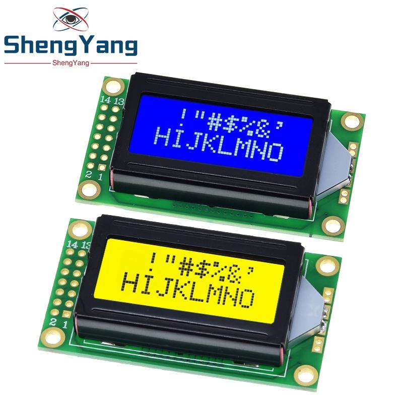 1/2/5 шт. TZT 8x2 LCD-модуль 0802 Экран символьного дисплея Синий / Желто-зеленый Для Arduino