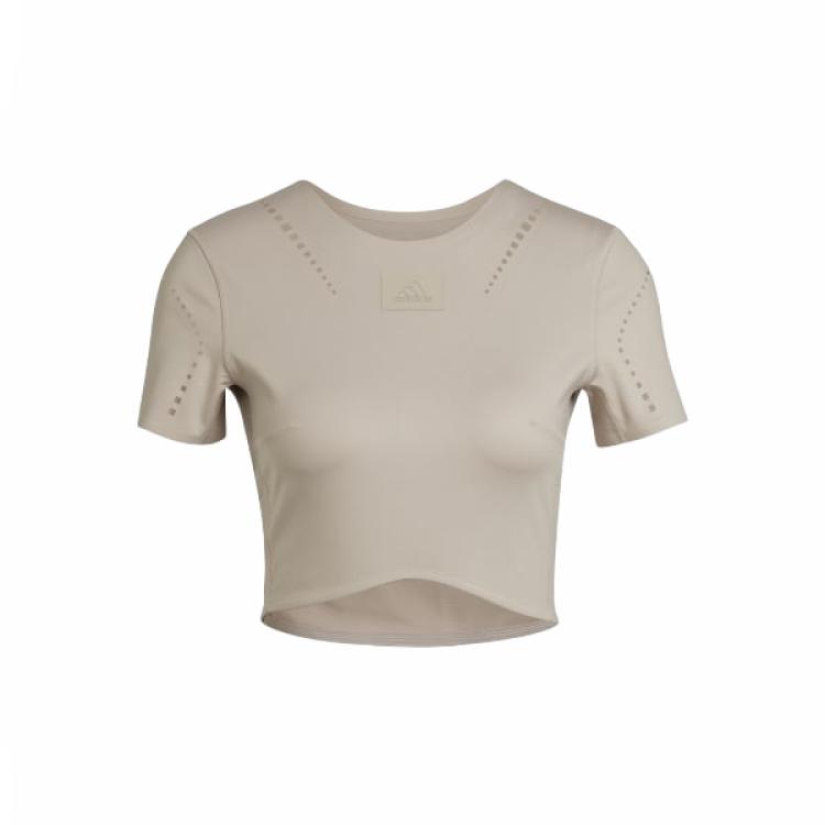 Adidas T Shirts Women's Gray Crew Neck Moderate HN9512
