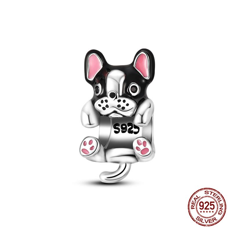 Original Owl Beads 100% 925 Silver Lucky Cat Elephant Charms Fit Original 925 Bracelet DIY Jewelry Making Women's Gift