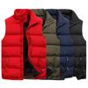 4 Color Vest Mens Winter Casual Outerwear Warm Hood Jacket Vest Men Sleeveless Waterproof Jackets Cotton Vests Men