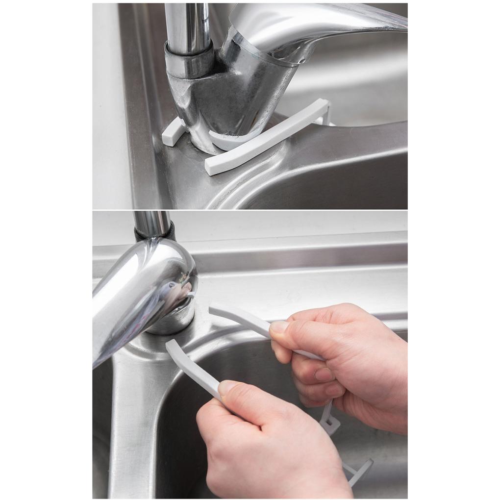 Съемная полка для слива раковины в ванной комнате, губка для чистки, держатель для хранения проволочных шариков, металлический кронштейн для подвески крана, органайзер