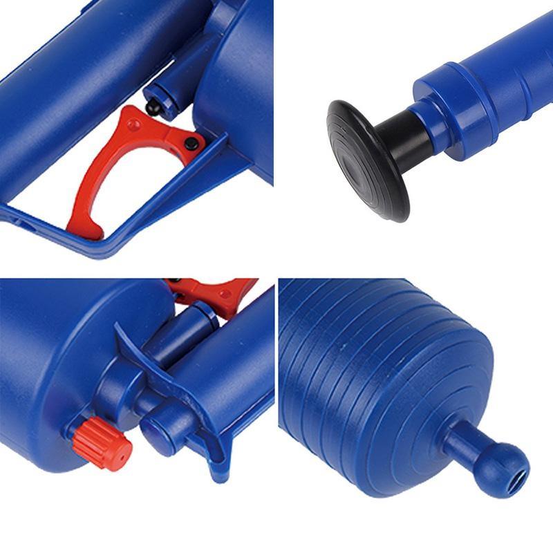 New Pump Action Power Pressure Cleaner Floor Drain Toilet Plug Sink Plunger Dredge Tool