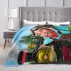 Danny Go Cartoon Blankets Quality Warm  Throw Blanket Winter Airplane Travel Couch Chair Fluffy Bedspread
