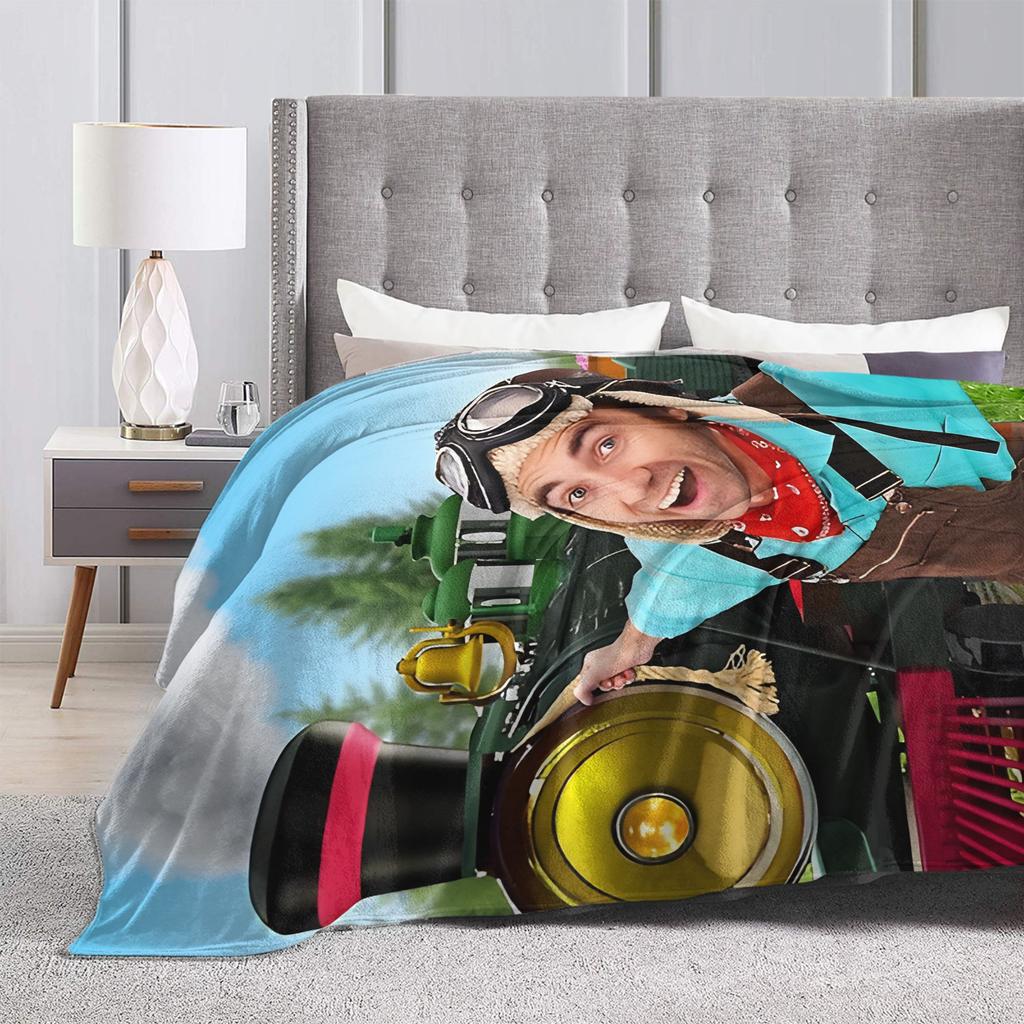 Danny Go Cartoon Blankets Quality Warm Throw Blanket Winter Airplane Travel Couch Chair Fluffy Bedspread