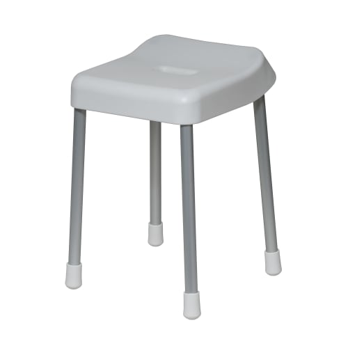 Pearl Metal Style Pure Bath Stool, 40cm, White, H-4338