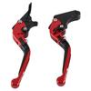 Folding Clutch Lever CNC 6061 Aluminum Alloy Adjustable Length for Trail 125 Monkey 125 Super CUB110 Red