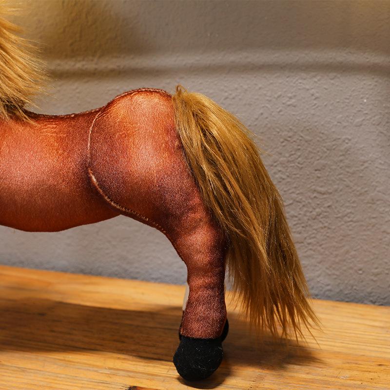 Милая плюшевая кукла-пони - Имитация лошади, покрытой кровью и потом, Подарок на день рождения для девочек