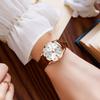 OLEVS Women's Watch Japanese Quartz Stainless Steel Band Classic Dial Luminous 30M Waterproof Business Ladies Watch Popular Stylish Cute Gift