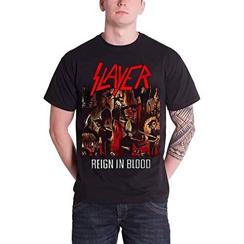 Slayer Men Reign in Blood Short Sleeve T-Shirt, Black, Small