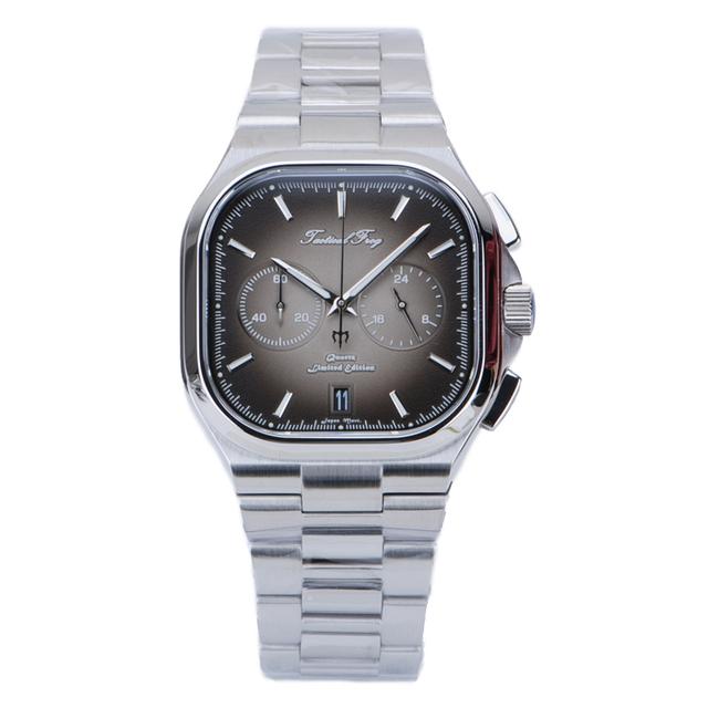 Тактические часы-лягушка для мужчин, 40 мм, VK64, хронограф, кварцевый механизм, сапфир C3, супер светящиеся, 100 м, водонепроницаемые, роскошные мужские часы