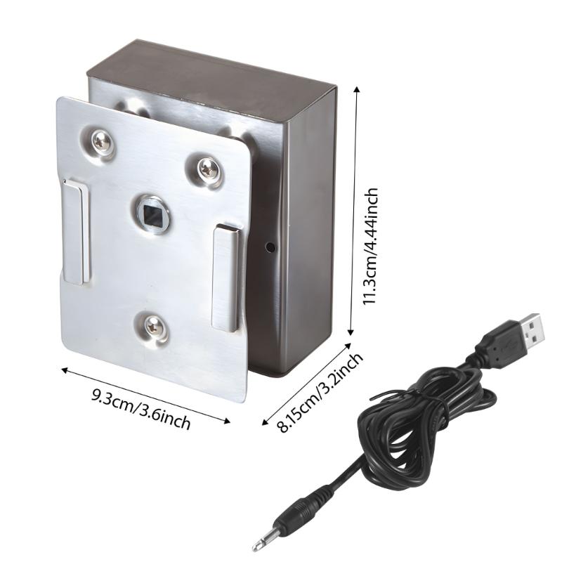 Мотор для гриля-вертела с высоким крутящим моментом и USB-шнуром питания. Прочная конструкция из алюминиевого сплава. Для запекания индейки и ребрышек.