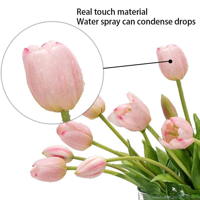 5 головок силиконовые настоящие тюльпаны букет искусственные цветы высокое качество украшение для дома гостиная ваза декор реквизит для съемки