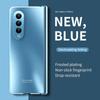 360-градусный шарнирный чехол с покрытием всего тела для Samsung Galaxy Z Fold 4 5, углеродное волокно, кожа, закаленное стекло, защитная крышка для камеры, противоударный чехол Fold 3 5