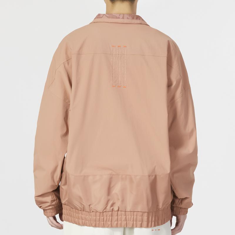 Adidas Cm Com Wv Track Jacket Solid Color Casual Stand Collar Outerwear Men Outerwear Coral HZ3038