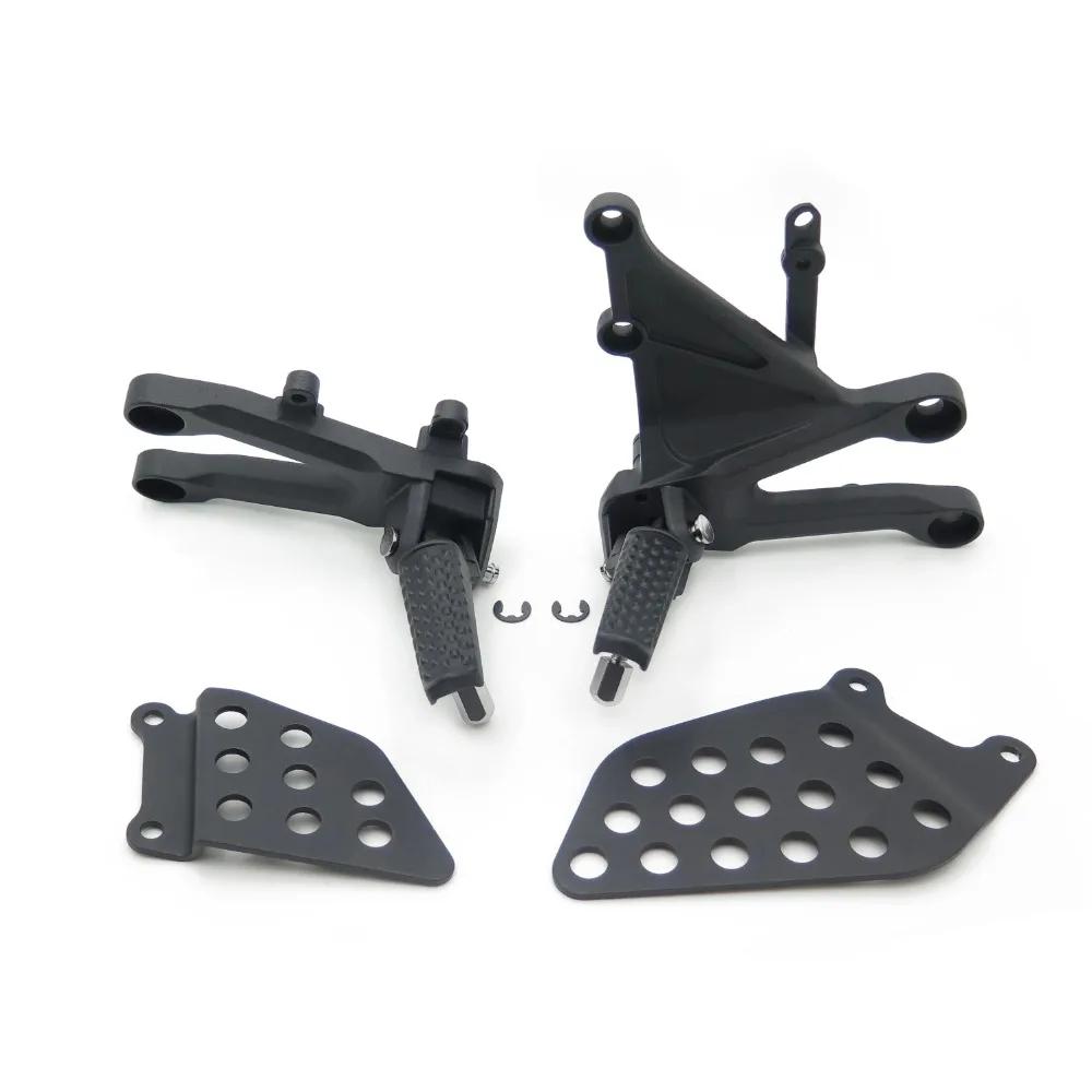ЧЕРНЫЙ Передний кронштейн подножки водителя для Honda CBR1000RR 2004 2005 2006 2007 04-07 Мотозапчасти