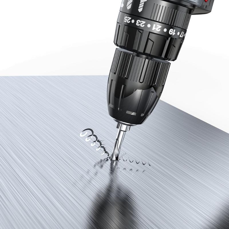 Прецизионное ступенчатое сверло, несколько размеров, спиральная канавка, для металлообработки, алюминия, нержавеющей стали, с шестигранным хвостовиком 1/4"