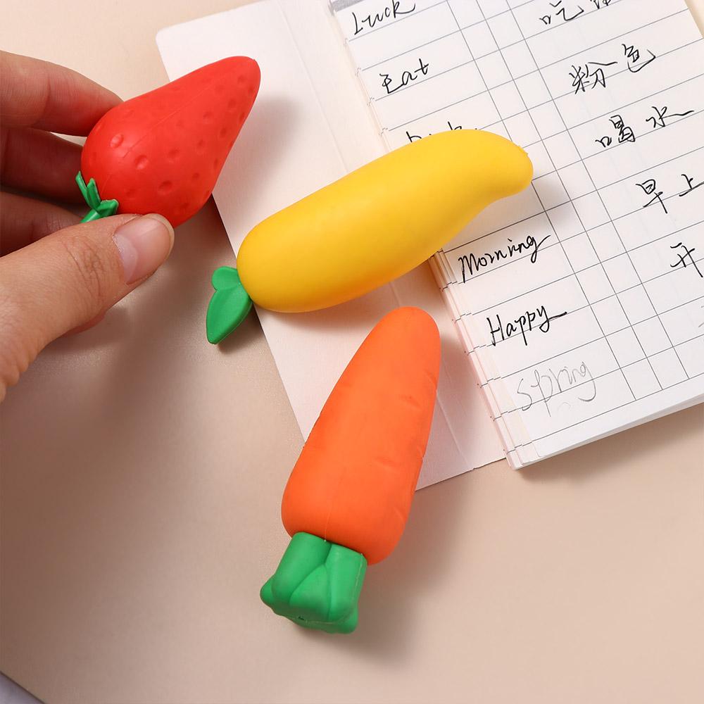 Office Supplies Big Fruit Erasers Correction Supplies Students Stationery Soft Pencil Erasers