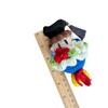 Забавная вязаная кукла-выпускник 13 см, милый вязаный крючком букет с докторской шапочкой, кавайная ручная кукла-цветок, подарок на выпускной